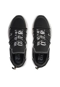 Versace Jeans Couture Sneakersy 75YA3SA6 Czarny. Kolor: czarny. Materiał: skóra #6