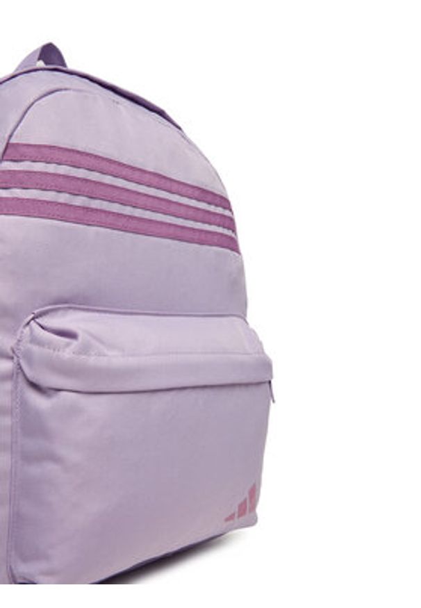 Adidas - adidas Plecak Classic 3-Stripes Horizontal JZ3322 Fioletowy. Kolor: fioletowy. Materiał: materiał