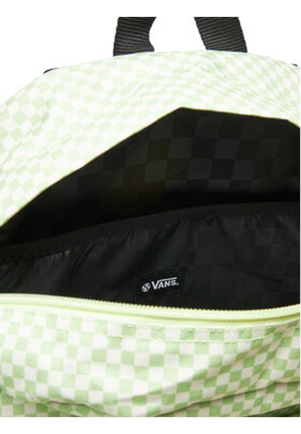 Vans Plecak Old Skool Check VN000H4XCLH1 Zielony. Kolor: zielony. Materiał: materiał