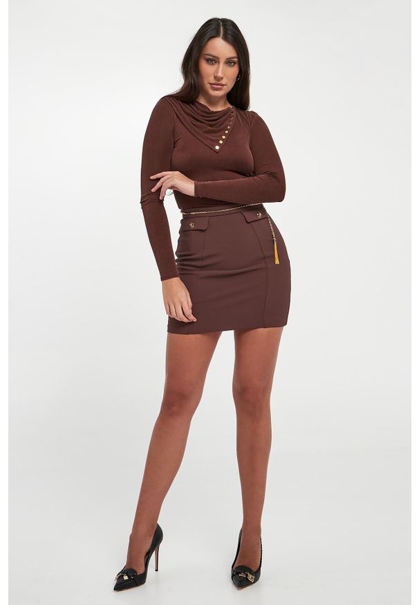 Elisabetta Franchi - Bluzka damska w prążki ELISABETTA FRANCHI. Wzór: prążki