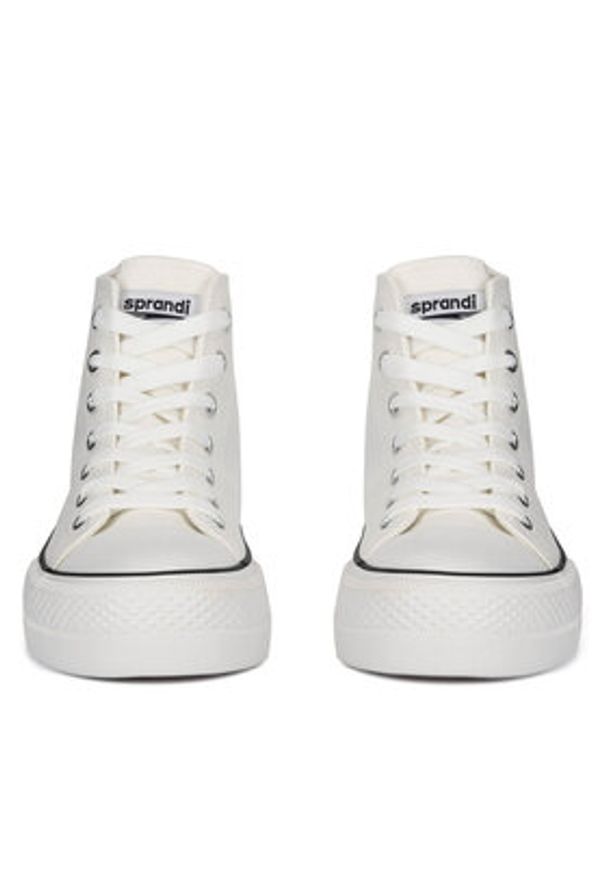 Sprandi Trampki YL201403 Biały. Kolor: biały. Materiał: materiał
