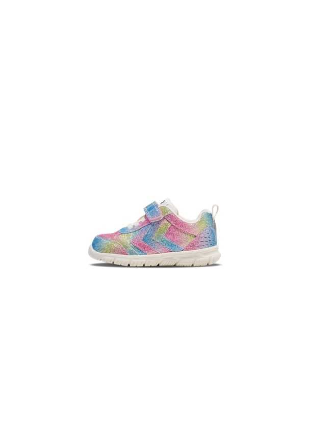 Sneakersy dla dzieci Hummel Crosslite Glitter. Okazja: na uczelnię. Kolor: biały, wielokolorowy. Sport: joga i pilates