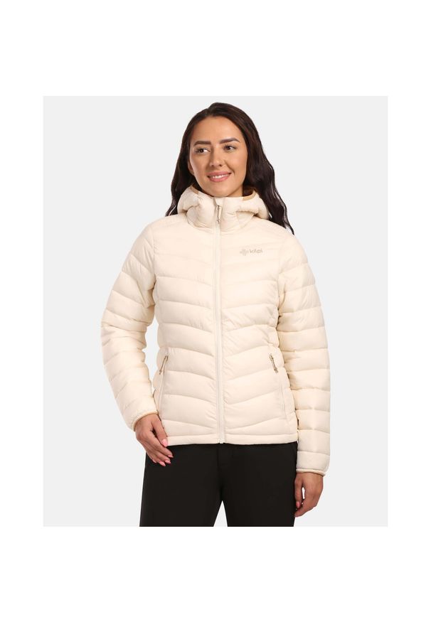 Kurtka ocieplana damska Kilpi REBEKI-W. Kolor: beżowy. Sport: turystyka piesza