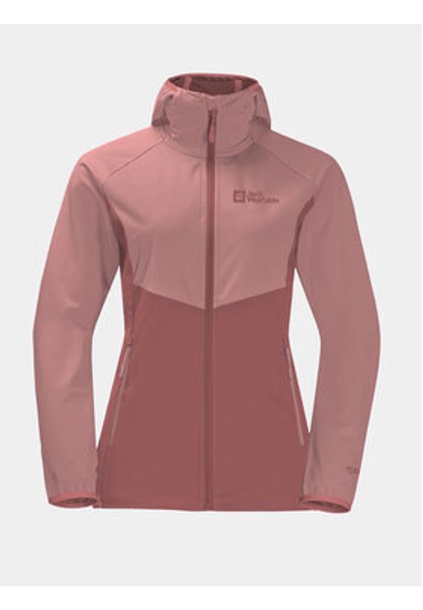 Jack Wolfskin Kurtka softshell Go Hike Softshell 1306862 Bordowy Regular Fit. Kolor: czerwony. Materiał: syntetyk