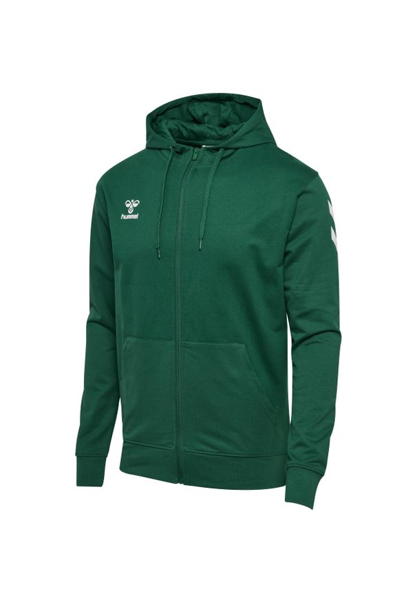 Bluza z kapturem i zamkiem błyskawicznym Hummel GO 2.0. Typ kołnierza: kaptur. Kolor: zielony
