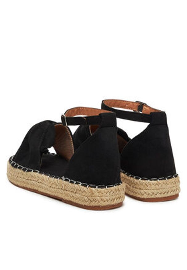 DeeZee Espadryle 8-807-1 Czarny. Kolor: czarny. Materiał: materiał