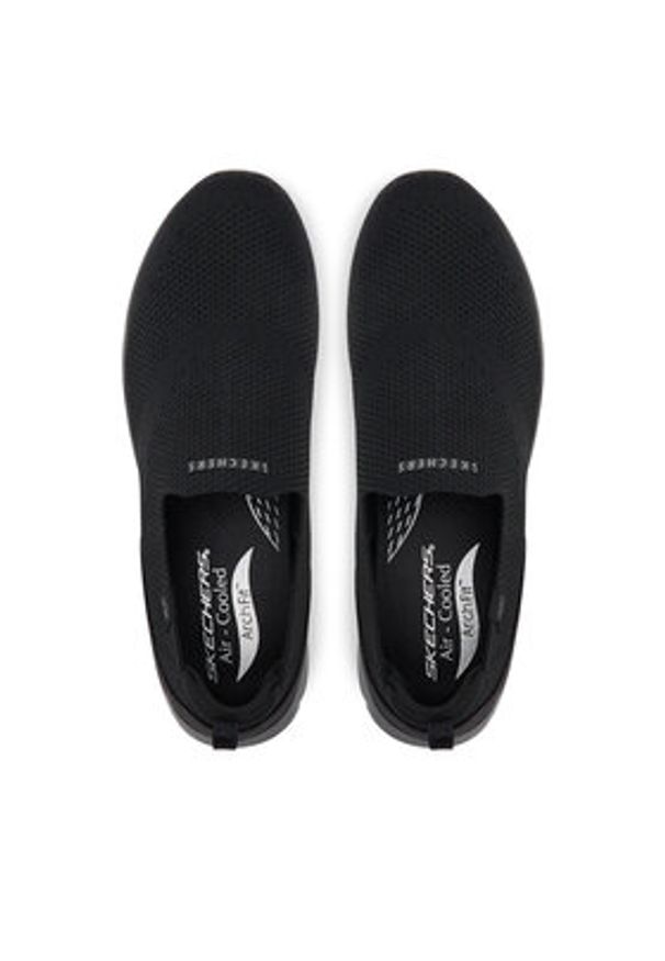skechers - Skechers Sneakersy Arch Fit Refine-Iris 104545/BBK Czarny. Kolor: czarny. Materiał: materiał
