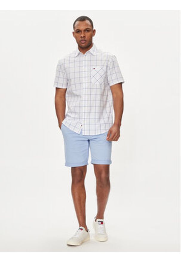Tommy Jeans Koszula DM0DM18967 Biały Regular Fit. Kolor: biały. Materiał: bawełna