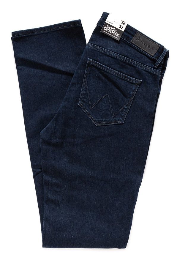 Wrangler - DAMSKIE SPODNIE JEANSOWE WRANGLER STRAIGHT BLUEBLACK W28TQC51L 112128517