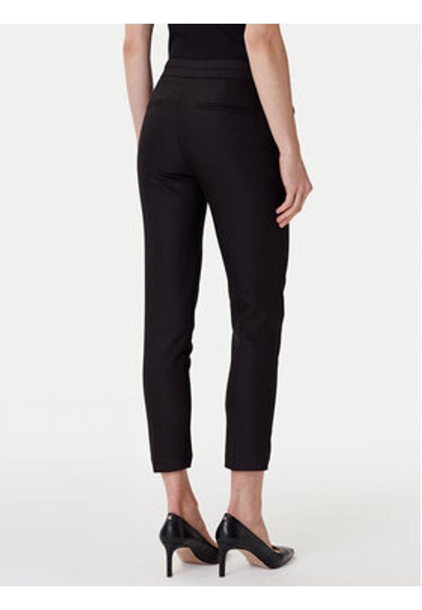 Morgan Spodnie materiałowe 211-PROSY.F Czarny Slim Fit. Kolor: czarny. Materiał: syntetyk, bawełna