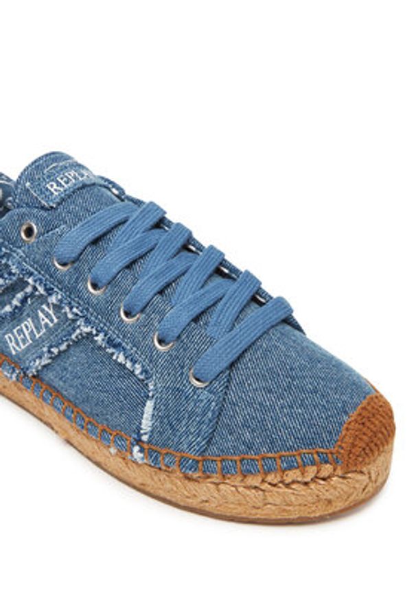 Replay - REPLAY Espadryle GWF22 .000.C0088T Niebieski. Kolor: niebieski. Materiał: materiał