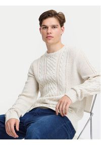 Blend Sweter 20717439 Écru Regular Fit. Materiał: syntetyk