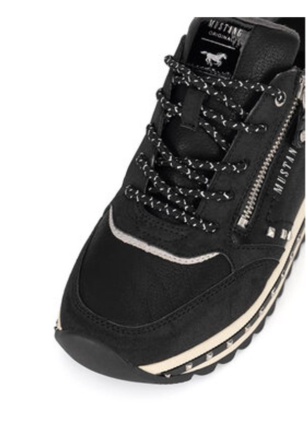 Mustang Sneakersy 1347-310 Czarny. Kolor: czarny. Materiał: materiał