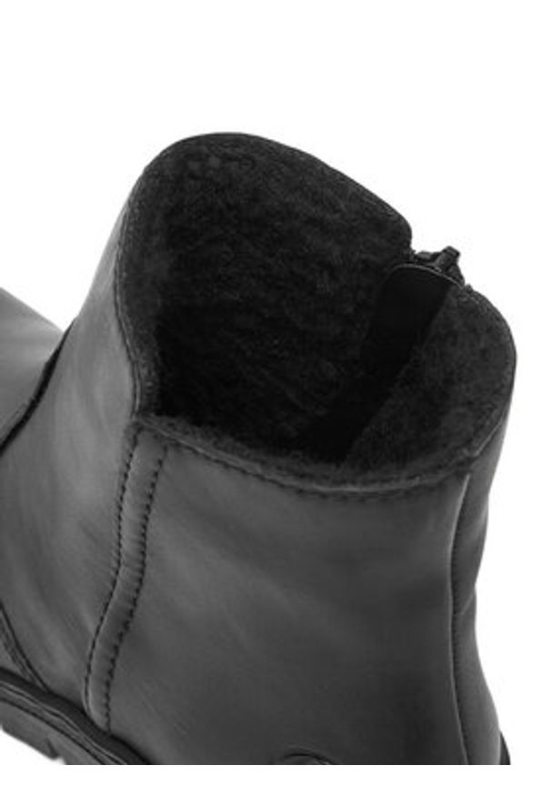 Rieker Botki CEO-X9165-01 Czarny. Kolor: czarny. Materiał: skóra