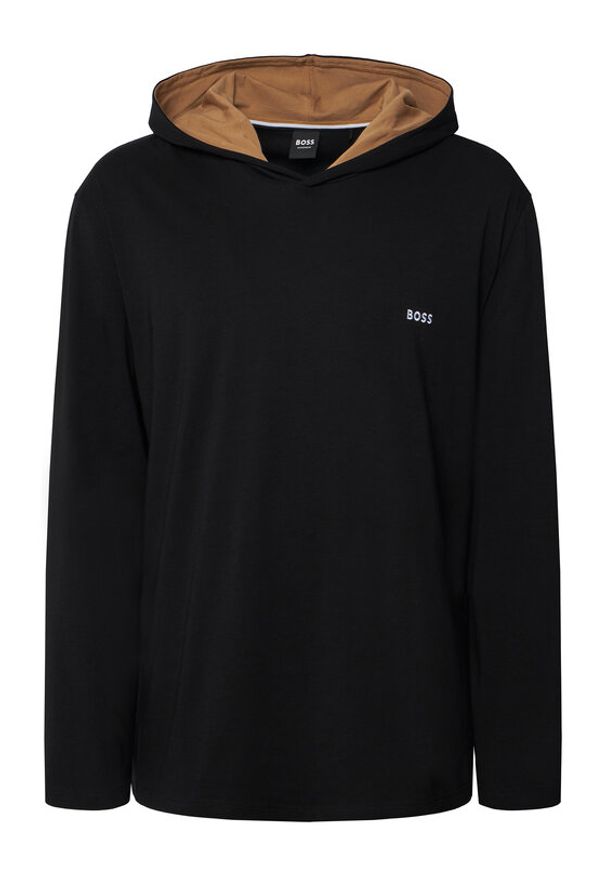 BOSS Bluza Mix&Match 50515306 Czarny Regular Fit. Kolor: czarny. Materiał: bawełna