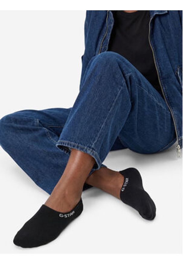 G-Star RAW - G-Star Raw Stopki AS_G-STAR_S_020_SS25 (3-PACK) Czarny. Kolor: czarny. Materiał: bawełna