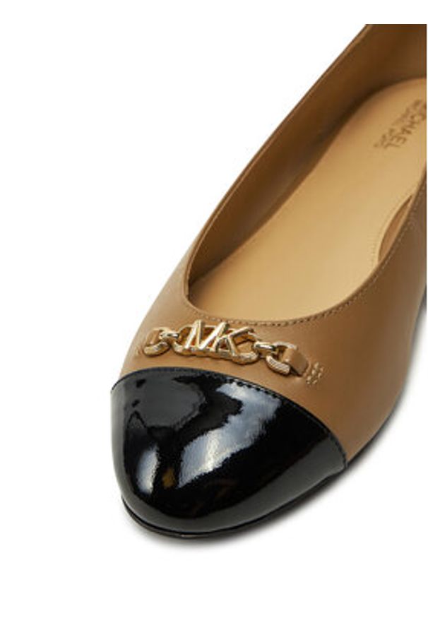 MICHAEL Michael Kors Baleriny Rebeca Flex Ballet 40F4RBFP1L Brązowy. Kolor: brązowy. Materiał: skóra
