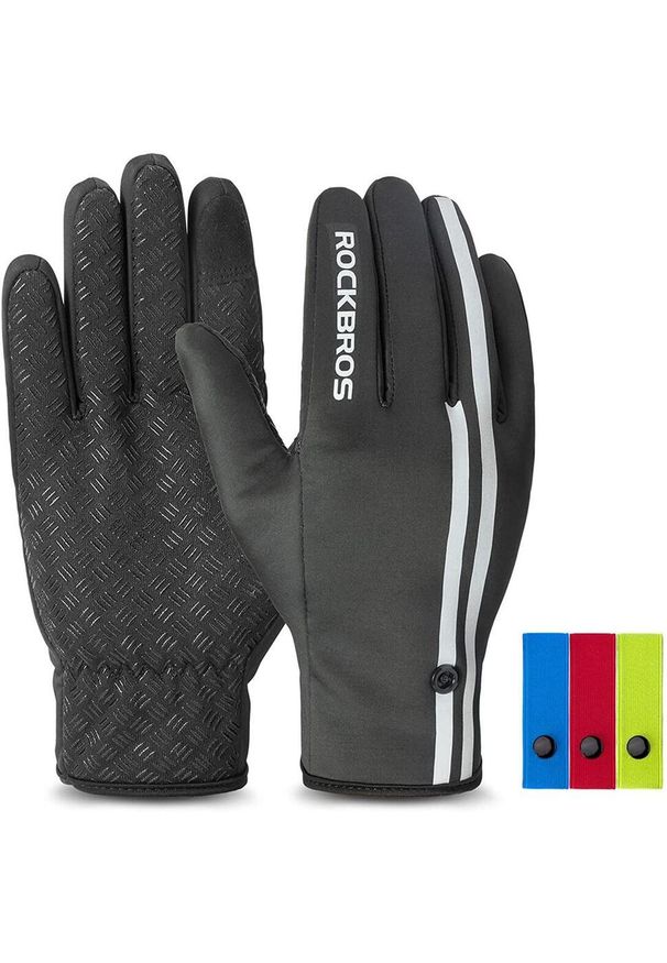 ROCKBROS - Rękawiczki sportowe unisex Rockbros S077-7. Kolor: czarny, biały, wielokolorowy. Sport: kolarstwo