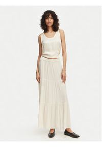 only - ONLY Spódnica maxi Mikka 15324808 Beżowy Regular Fit. Kolor: beżowy. Materiał: wiskoza #4