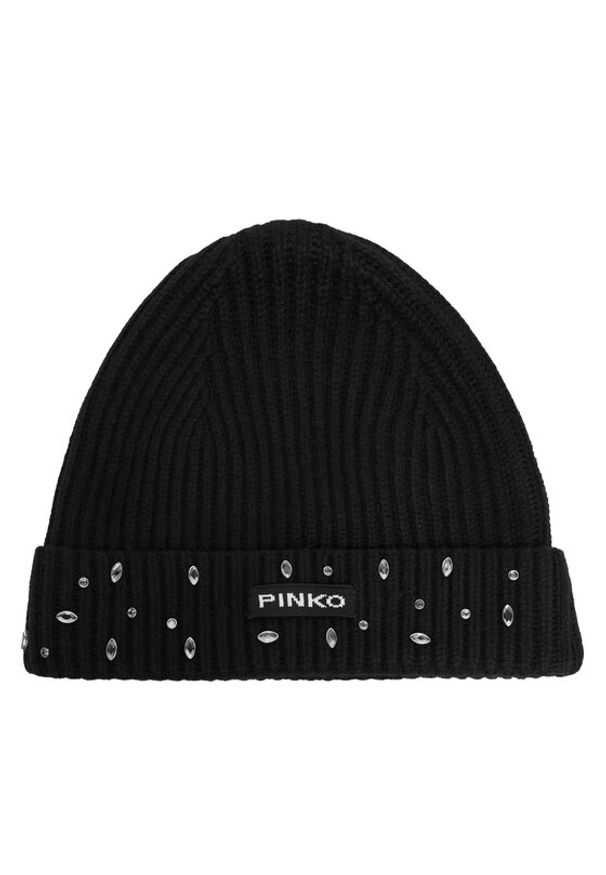 Pinko Czapka Serengeti Cuffia 104326 A27A Czarny. Kolor: czarny. Materiał: materiał