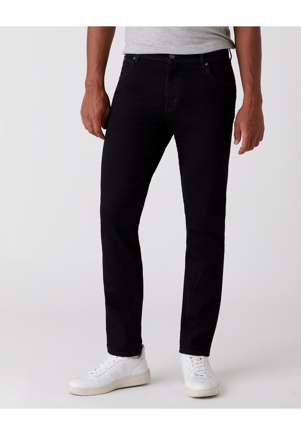 Wrangler - SPODNIE MĘSKIE WRANGLER TEXAS SLIM BLACK VALLEY W12SHP19A 112126504