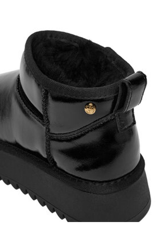 Eva Minge Śniegowce EO-NIKI-TS6304-01 Czarny. Kolor: czarny. Materiał: syntetyk, skóra