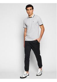 Jack & Jones - Jack&Jones Polo Paulos 12136668 Szary Slim Fit. Typ kołnierza: polo. Kolor: szary. Materiał: bawełna #3