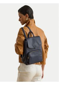 Lauren Ralph Lauren - LAUREN RALPH LAUREN Plecak 431969355005 Granatowy. Kolor: niebieski. Materiał: skóra #7