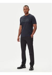 BOSS T-Shirt Iconic Zone 50548411 Granatowy Regular Fit. Kolor: niebieski. Materiał: bawełna #5