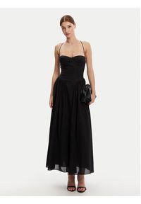 BARDOT - Bardot Sukienka wieczorowa 59786DB Czarny Regular Fit. Kolor: czarny. Materiał: bawełna. Styl: wizytowy #5
