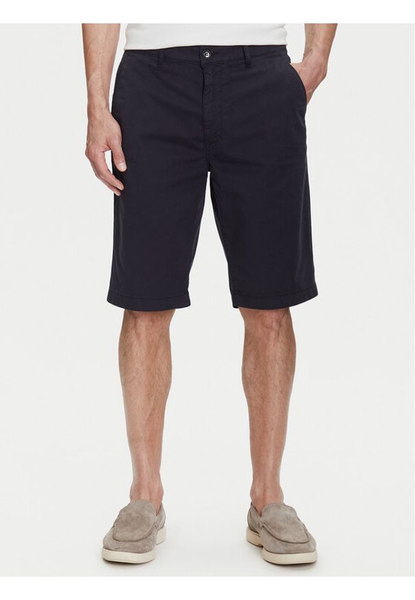Baldessarini Szorty materiałowe B1 16939.2402 Granatowy Slim Fit. Kolor: niebieski. Materiał: bawełna