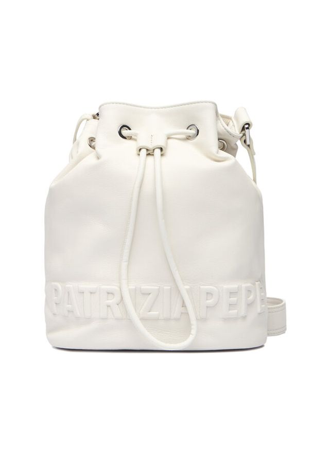 Patrizia Pepe Torebka 2B0126/L113 Biały. Kolor: biały. Materiał: skórzane