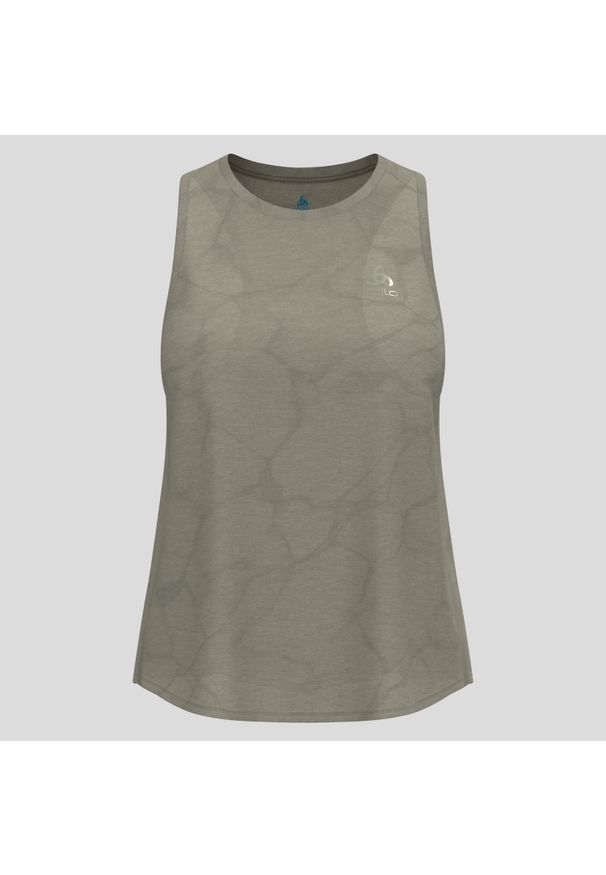 Koszulka damska bez rękawów Odlo ZEROWEIGHT ENGINEERED CHILL-TEC Tank crew neck. Kolor: zielony. Długość rękawa: bez rękawów. Sport: bieganie