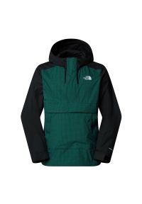 Kurtka męska The North Face Anorak Ersa 0A8FMR5861 - zielono-czarna. Kolor: wielokolorowy, czarny, zielony. Materiał: materiał, nylon, poliester