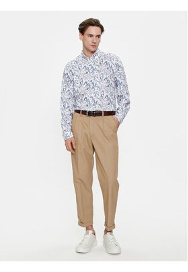 JOOP! Jeans Koszula 15 Jjsh-113Heli2-W 30041341 Biały Regular Fit. Kolor: biały. Materiał: lyocell