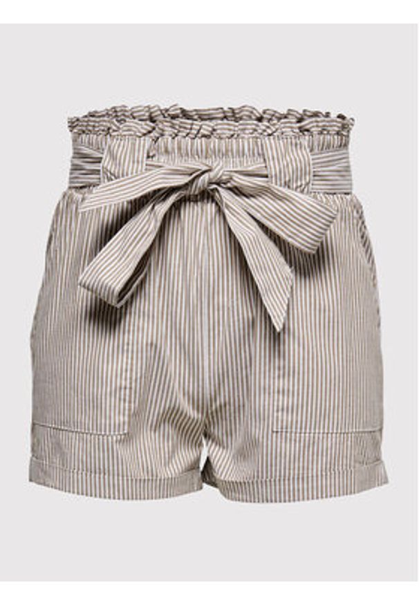 only - ONLY Szorty materiałowe Smilla 15154906 Beżowy Relaxed Fit. Kolor: beżowy. Materiał: bawełna
