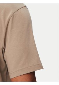 BOSS T-Shirt Tee Collar 50562120 Khaki Relaxed Fit. Kolor: brązowy. Materiał: bawełna #5
