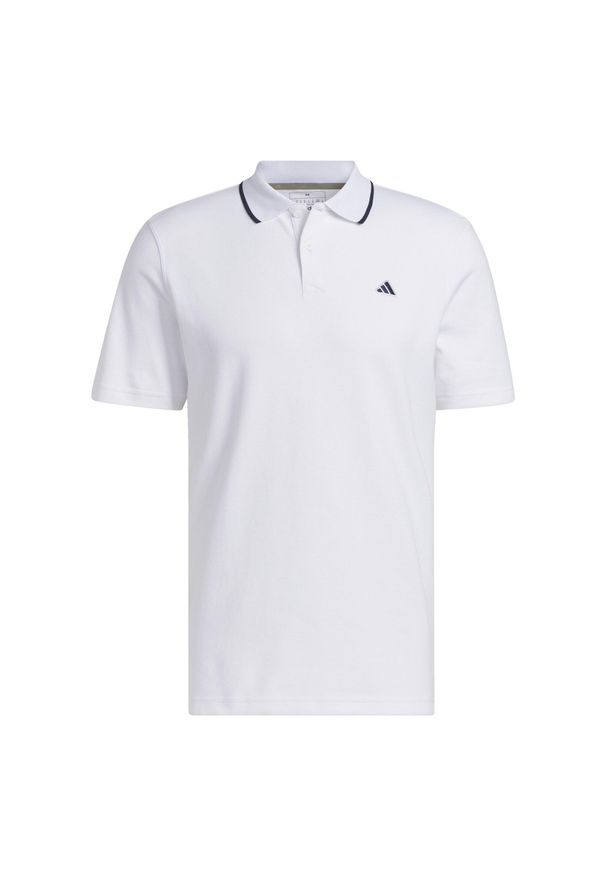 Adidas - Go-To Piqué Golf Polo Shirt. Typ kołnierza: polo, golf. Kolor: biały. Materiał: materiał