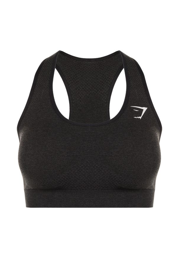 GYMSHARK - Biustonosz fitness Gymshark Vital Seamless Sports. Kolor: czarny. Sport: fitness