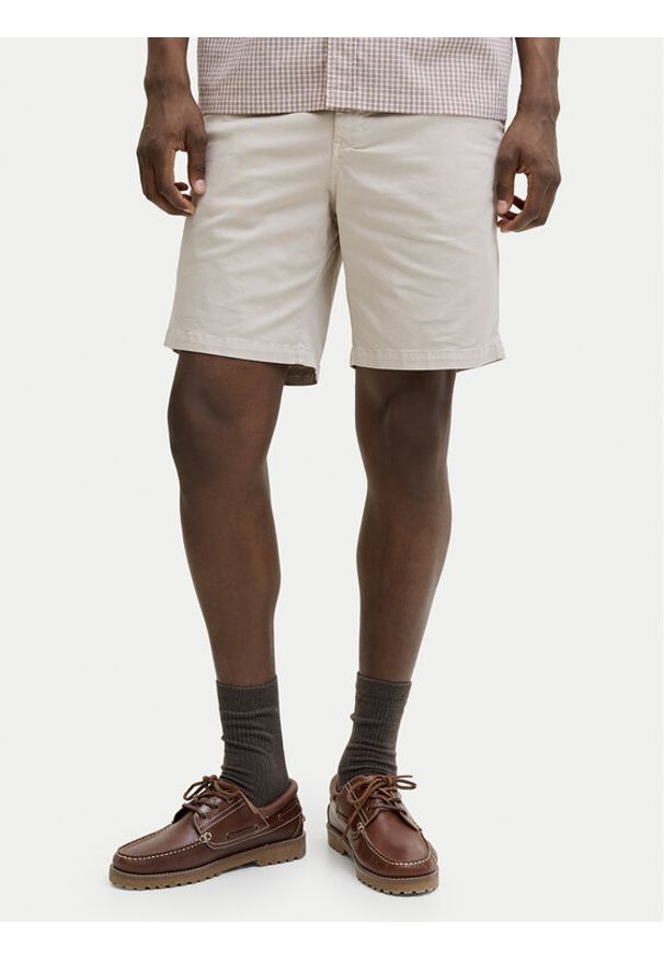 Jack & Jones Szorty materiałowe Ace Vance 12293005 Beżowy Regular Fit. Kolor: beżowy. Materiał: bawełna