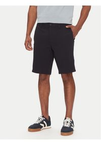 BOSS Szorty materiałowe S_Commuter-J 50511436 Granatowy Slim Fit. Kolor: niebieski. Materiał: wiskoza, syntetyk