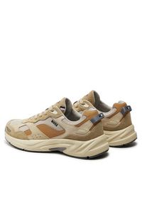 BOSS - Boss Sneakersy Levitt Runn Hsdny 50517364 Beżowy. Kolor: beżowy. Materiał: materiał #5