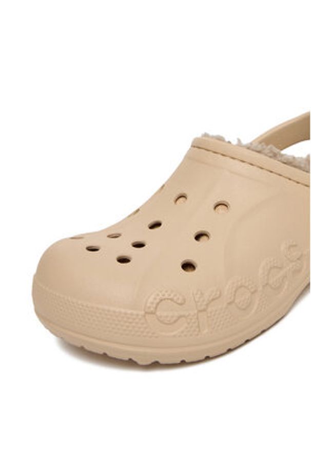 Crocs Klapki C-BAYA LINED CLOG 205969-2ZM Beżowy. Kolor: beżowy