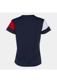 Sportowy T-shirt Damski Joma Navy-Czerwony - Komfort i Oddychalność. Kolor: wielokolorowy, niebieski, czerwony. Sport: piłka nożna #2