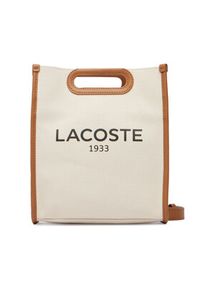 Lacoste Torebka Small Heritage Canvas Tote NF5232TD Beżowy jasny. Kolor: beżowy #5
