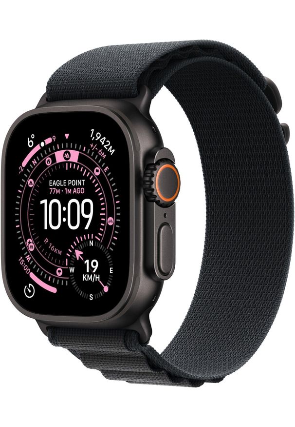 APPLE - Smartwatch Apple Watch Ultra 3 GPS + Cellular 49mm Black Titanium / Alpine Loop S Czarny (MF0Q4QP/A). Rodzaj zegarka: smartwatch. Kolor: czarny