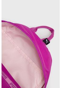 Puma plecak damski kolor różowy mały z nadrukiem. Kolor: różowy. Wzór: nadruk