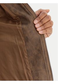 Desigual Kurtka przejściowa 26SWEW10 Brązowy Regular Fit. Kolor: brązowy. Materiał: wiskoza, syntetyk #4