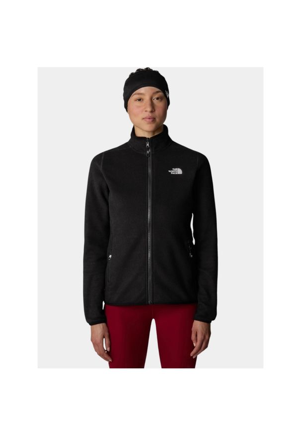 Sweter damski The North Face W 100 Glacier Fz. Kolor: czarny. Materiał: polar