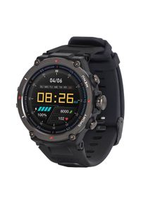 GARETT - Smartwatch Garett GRS Pro czarny. Rodzaj zegarka: smartwatch. Kolor: czarny. Styl: militarny, sportowy
